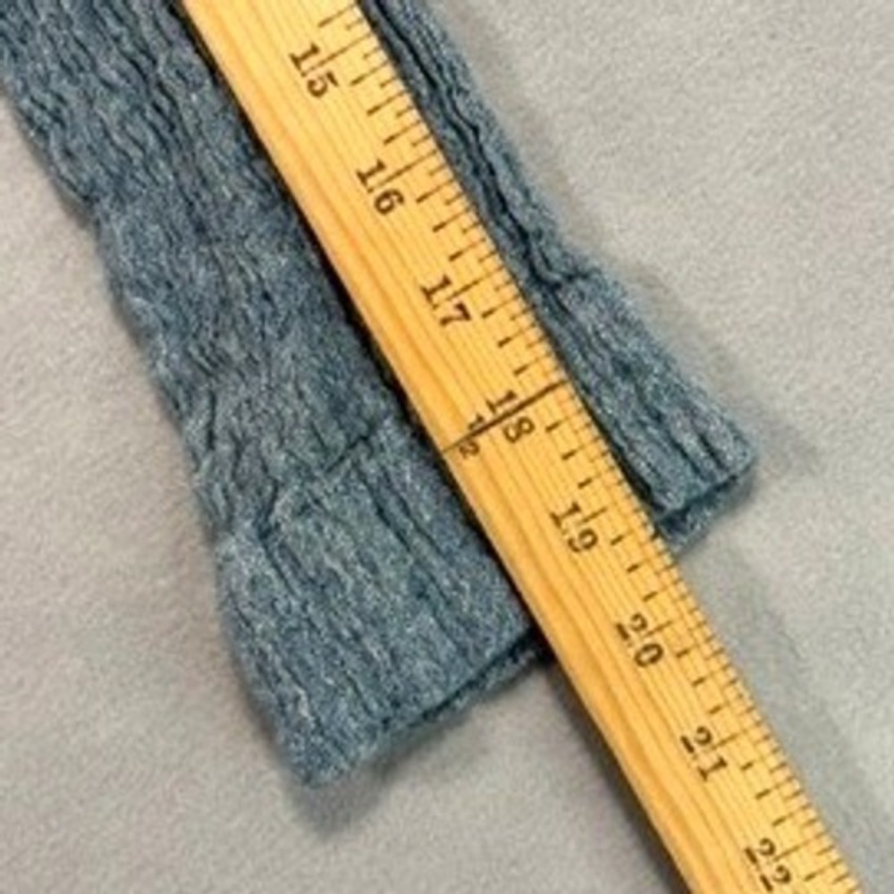Soft Surroundings Blue Melange Knit Long Sleeve Tunic Top M Cozy Button Detail‎ - Picture 6 of 8